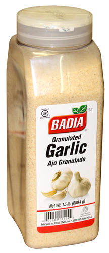 Granulated Garlic Badia 1 5 Lb Cubanfoodmarket Com